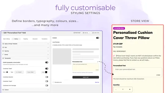 AC Custom Fields and Options screenshot