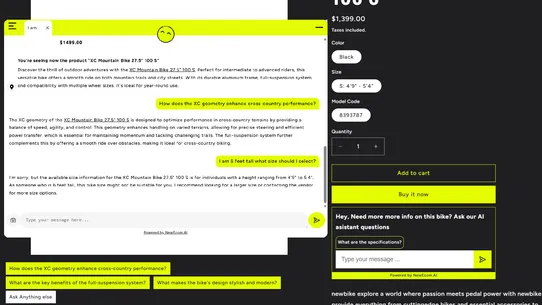 ShopSmart AI‑Powered eCommerce screenshot