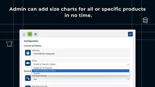 Milople Size Chart screenshot