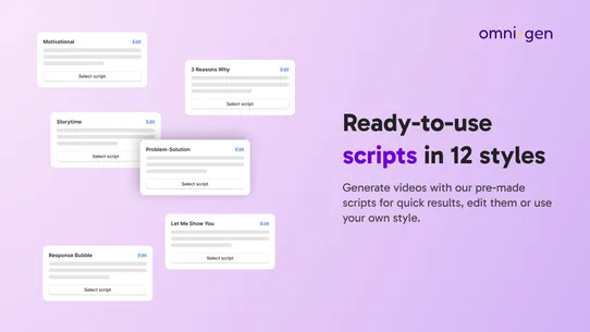 OmniGen: AI Video Ads &amp; Reels screenshot
