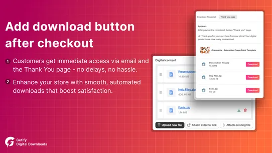 Getify Digital Downloads screenshot