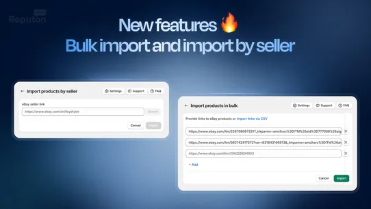 Reputon eBay Importer screenshot
