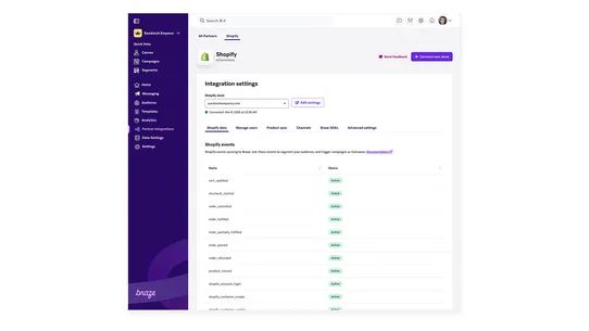 Braze screenshot