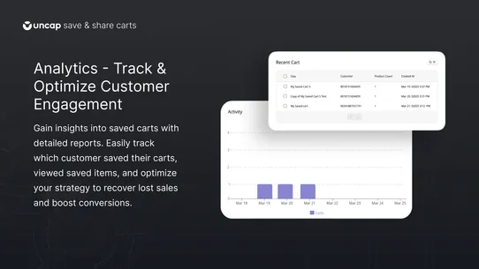 Uncap Save &amp; Share Carts screenshot
