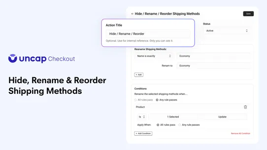 Uncap Checkout Rules screenshot
