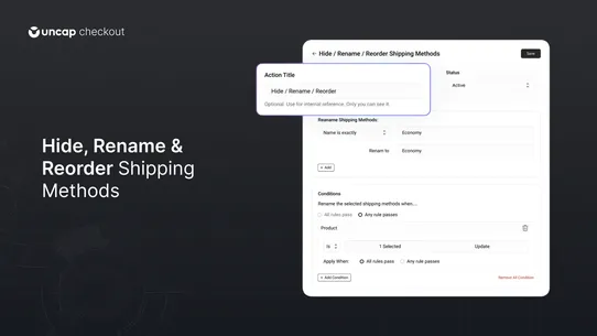 Uncap Checkout Rules screenshot