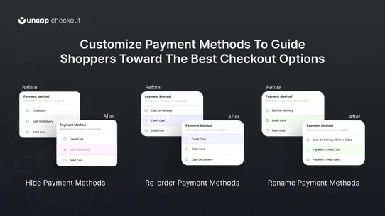 Uncap Checkout Rules screenshot