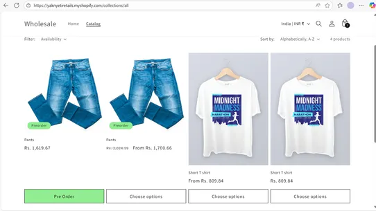 Simple Preorder screenshot