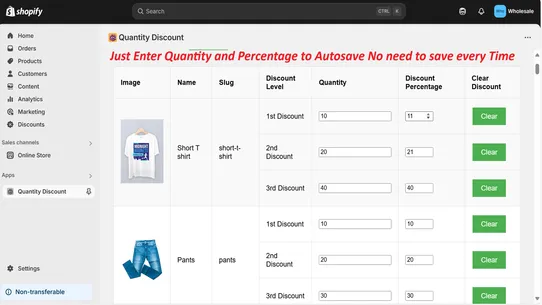 Quantity &amp; Volume Discount Raj screenshot