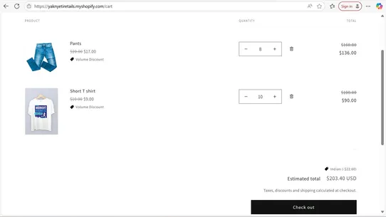 Quantity &amp; Volume Discount Raj screenshot
