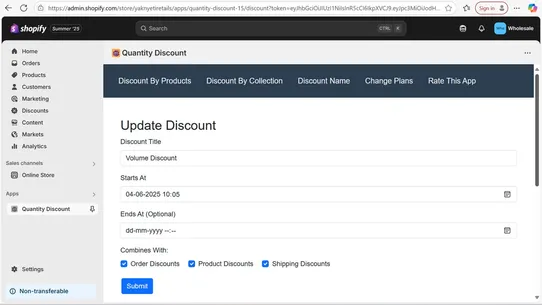 Quantity &amp; Volume Discount Raj screenshot