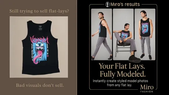 Miro Fashion – AI Model Photos screenshot
