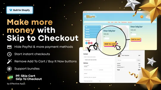 PF: Buy Now Skip Cart Checkout screenshot