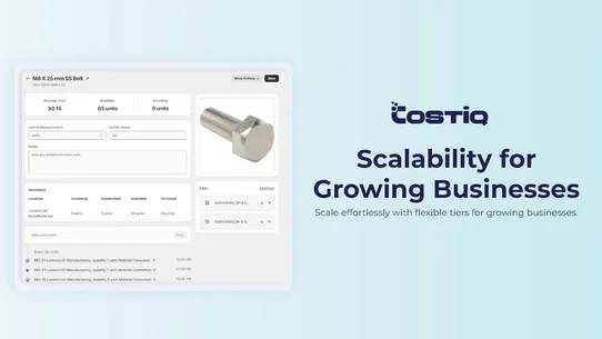 CostIQ screenshot