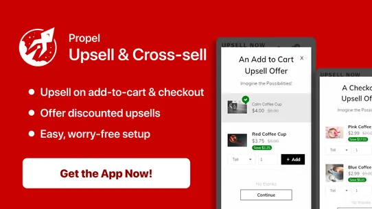 Propel Upsell &amp; Cross‑sell screenshot