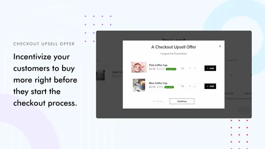 Propel Upsell &amp; Cross‑sell screenshot