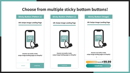 UR: Swipe Image Landing Page screenshot