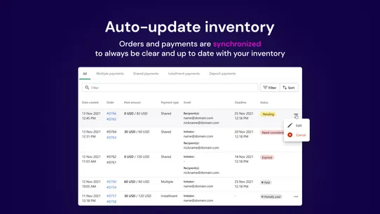 Split Payment &amp; Deposit SpurIT screenshot