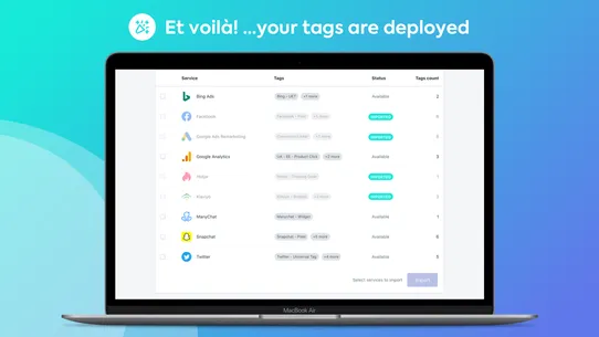 Easy Tag ‑ GTM &amp; Data Layer screenshot
