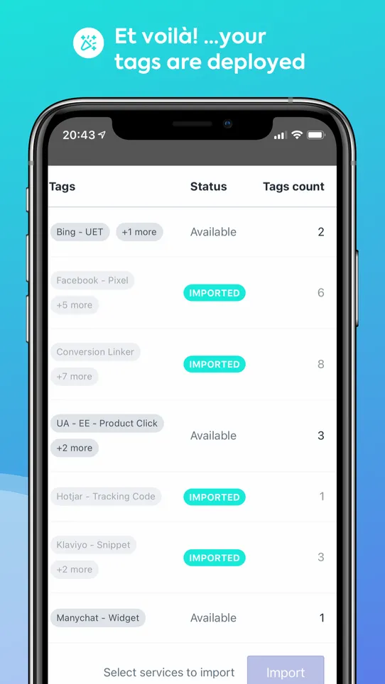 Easy Tag ‑ GTM &amp; Data Layer screenshot