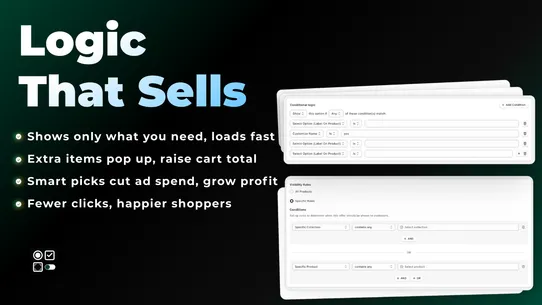 IA ‑ Product Options, Variants screenshot