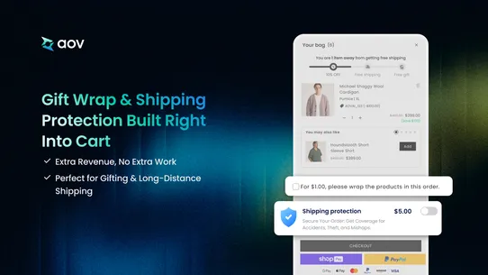 AOV.ai Cart Drawer Cart Upsell screenshot