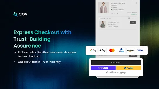 AOV.ai Cart Drawer Cart Upsell screenshot