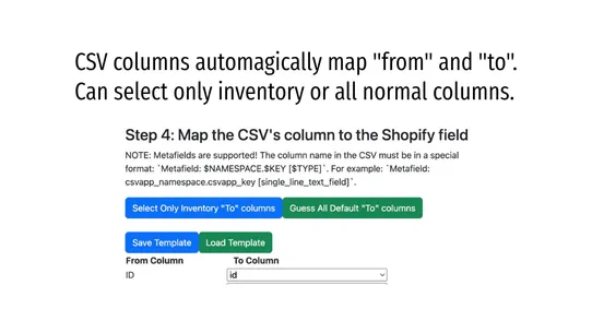 PH CSV Import&amp;Inventory Update screenshot