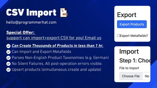 EZ CSV Import&amp;Inventory Update screenshot