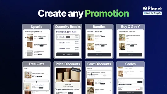 Planet Discounts &amp; Upsells screenshot