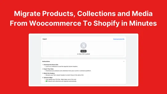 Woomigrate: Products &amp; Media screenshot
