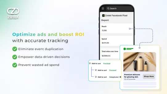 Ⓩ TikTok Pixel Meta Pixel Feed screenshot