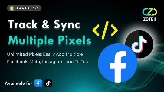 Z: Facebook Pixel TikTok Pixel screenshot