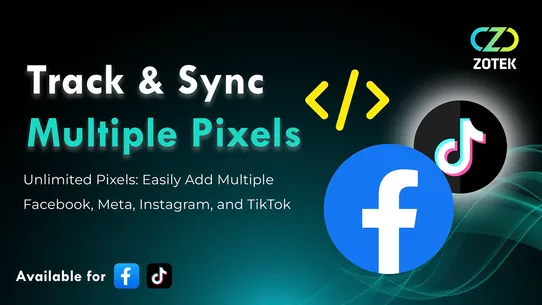 Ⓩ Facebook Pixels TikTok Pixel screenshot