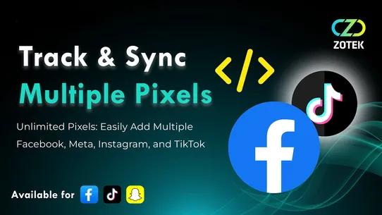 Ⓩ Facebook Pixels TikTok Pixel screenshot