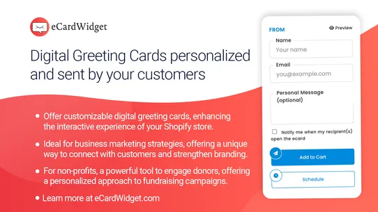 eCard Widget: Sell eGreetings screenshot