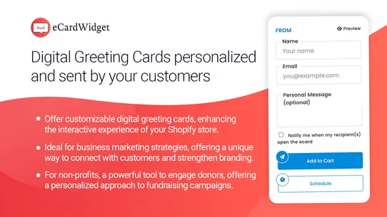 eCardWidget: Sell &amp; Send Cards screenshot