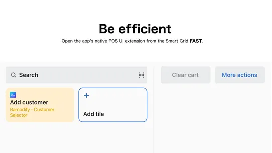 Barcodify ‑ Customer Selector screenshot