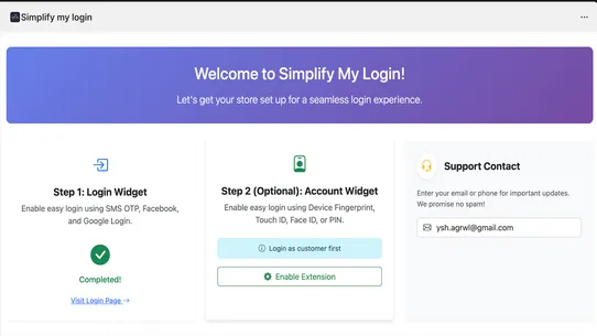 Simplify My Login screenshot