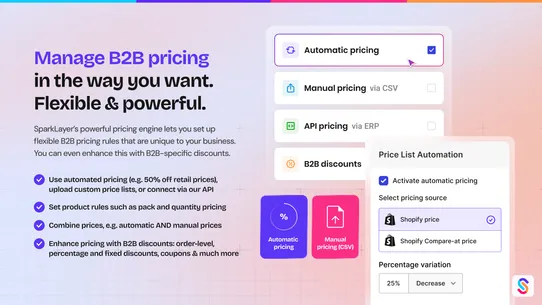 SparkLayer B2B &amp; Wholesale screenshot