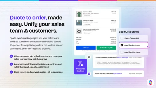 SparkLayer B2B &amp; Wholesale screenshot