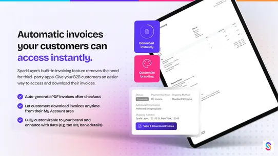 SparkLayer B2B &amp; Wholesale screenshot