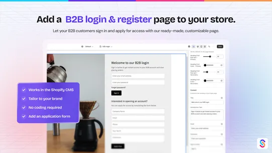 SparkLayer B2B &amp; Wholesale screenshot