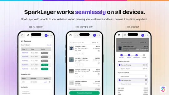 SparkLayer B2B &amp; Wholesale screenshot