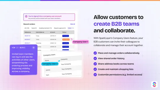 SparkLayer B2B &amp; Wholesale screenshot