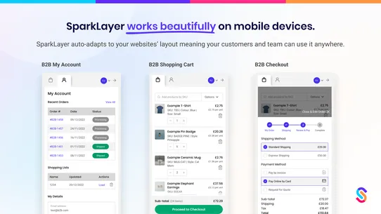 SparkLayer B2B &amp; Wholesale screenshot