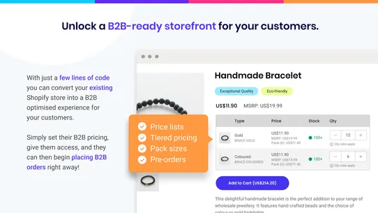 SparkLayer B2B &amp; Wholesale screenshot