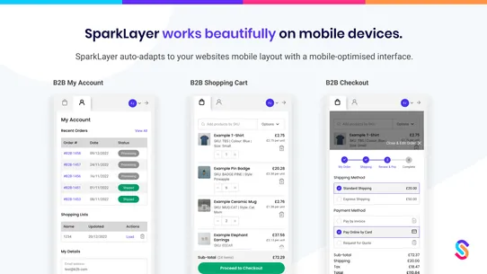 SparkLayer B2B &amp; Wholesale screenshot