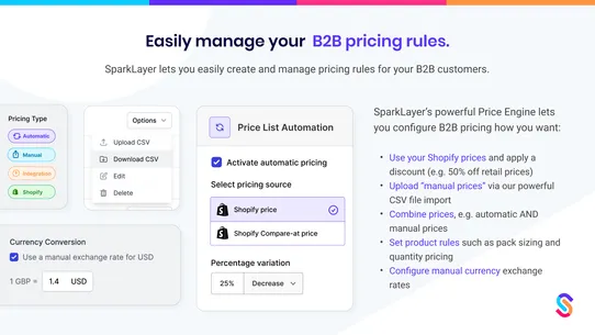 SparkLayer B2B &amp; Wholesale screenshot