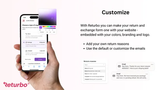 Returbo: Returns &amp; Exchanges screenshot